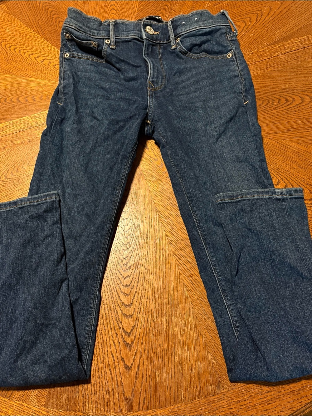 Express Women's Skinny Jeans in Dark Blue